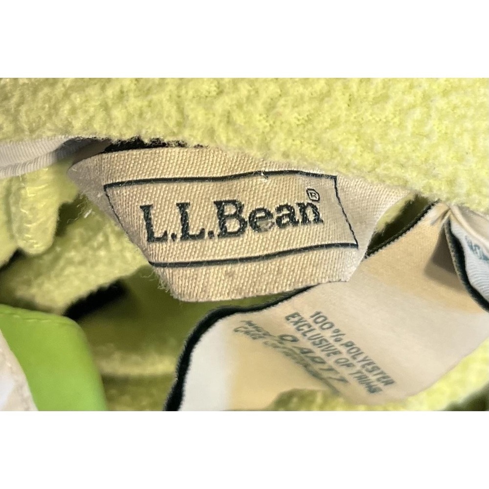 L.L.Bean Jacket Womens Petite Medium White Full Zip Fleece Lined Insulated Warm - Picture 12 of 16